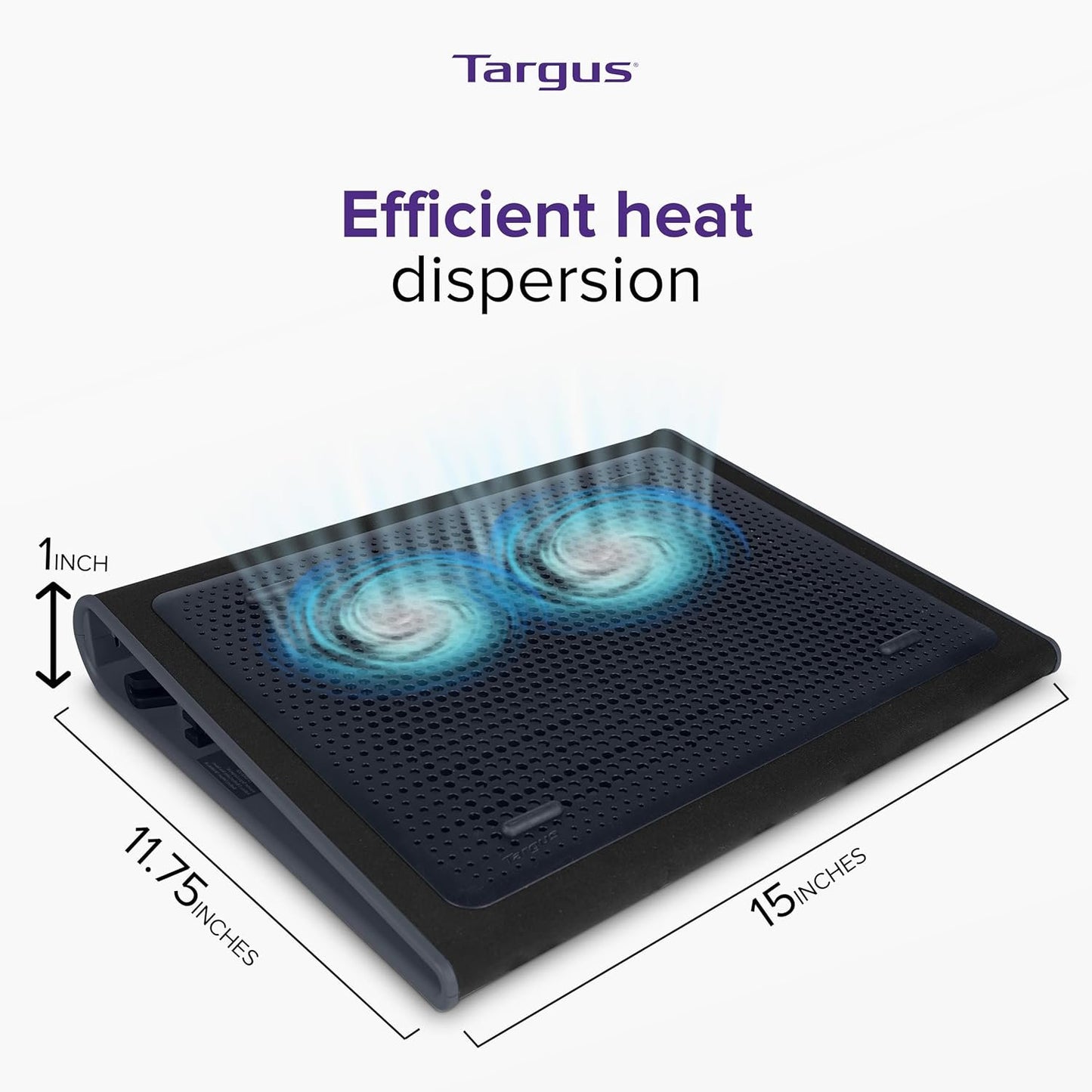 Targus Laptop Chill Mat Stand, 17-inch Size, Black