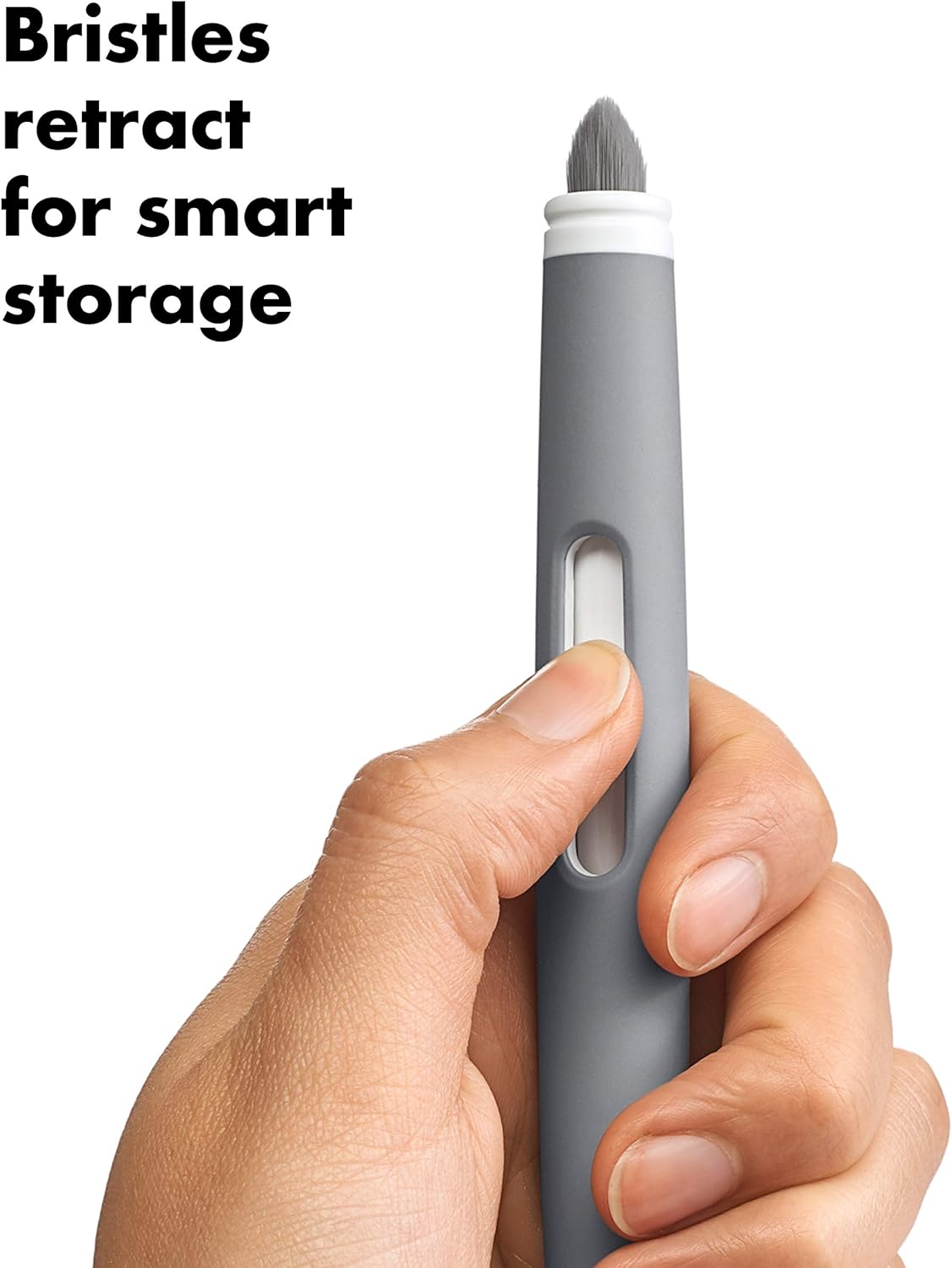 OXO Good Grips Silicone Electronics Cleaning Brush, Grey