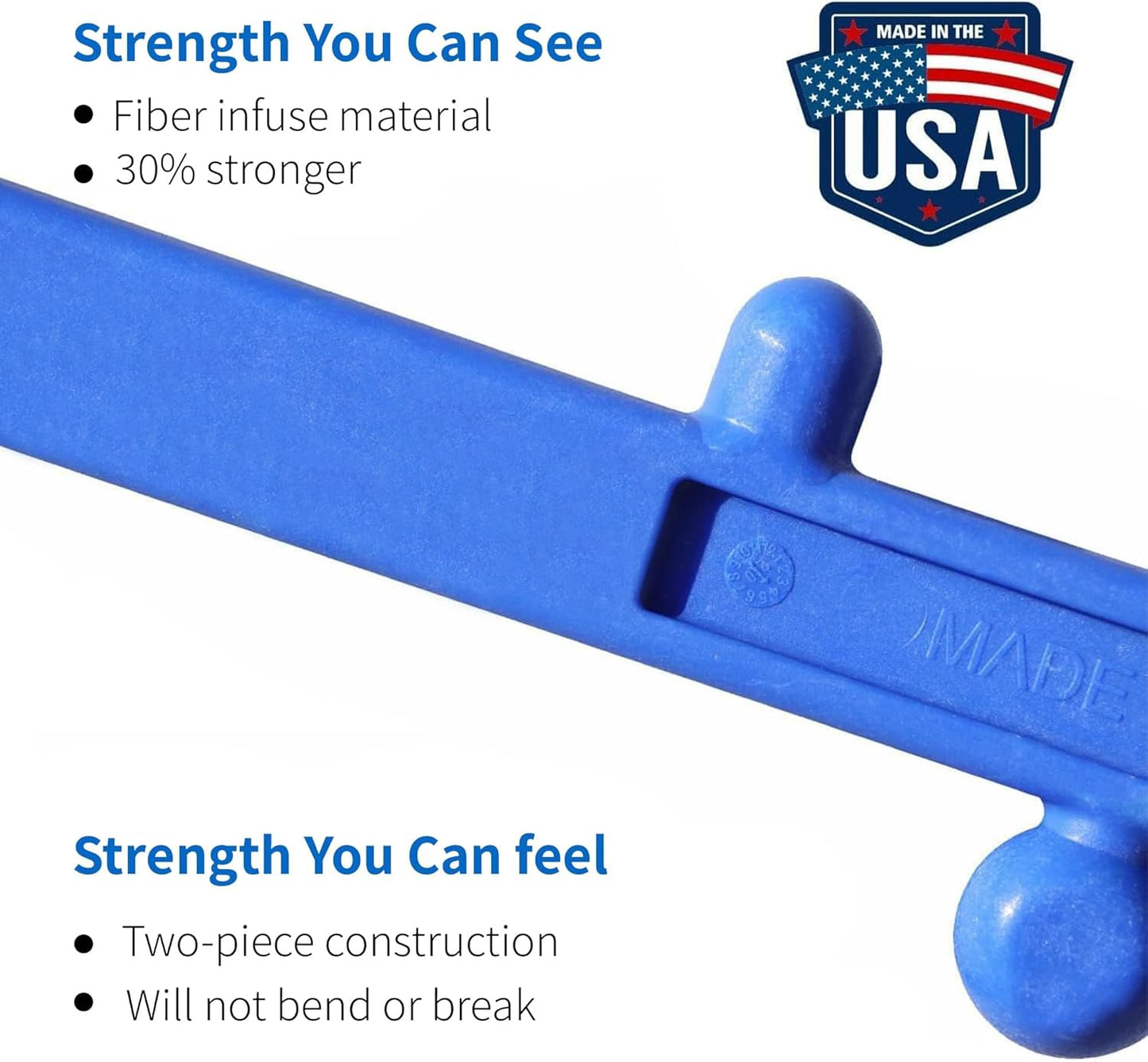 Body Back Buddy Back Massager, Handheld Massage Stick, Trigger Point Massager, Massage Cane (Blue)