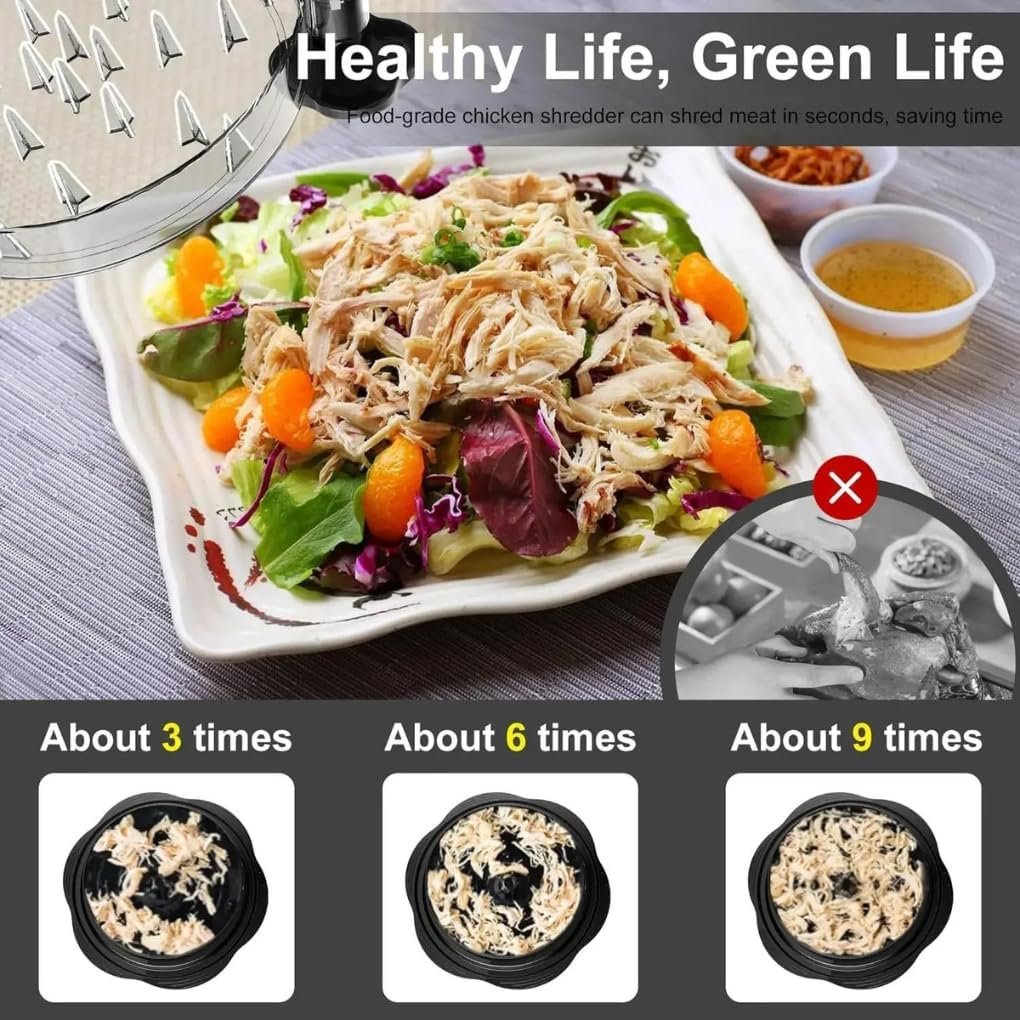 TOOLTROVE Chicken Shredder Tool Twist Meat Grinder & Meat Tenderizer Cool Kitchen Gadgets Meat Shredder Tool Twist with Anti-Slip Mat BPA Free Chicken Breast Shredder Meat Chopper Kitchen Tools