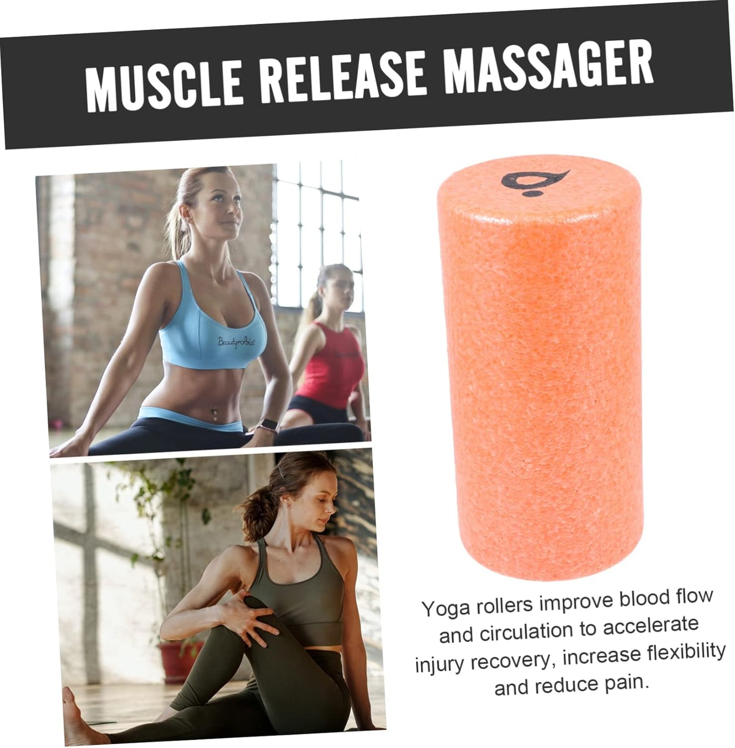 ifundom Massaggiante Roller per Rilassamento Muscolare Strumento per Recupero e Stretching e Comfort Allenamento
