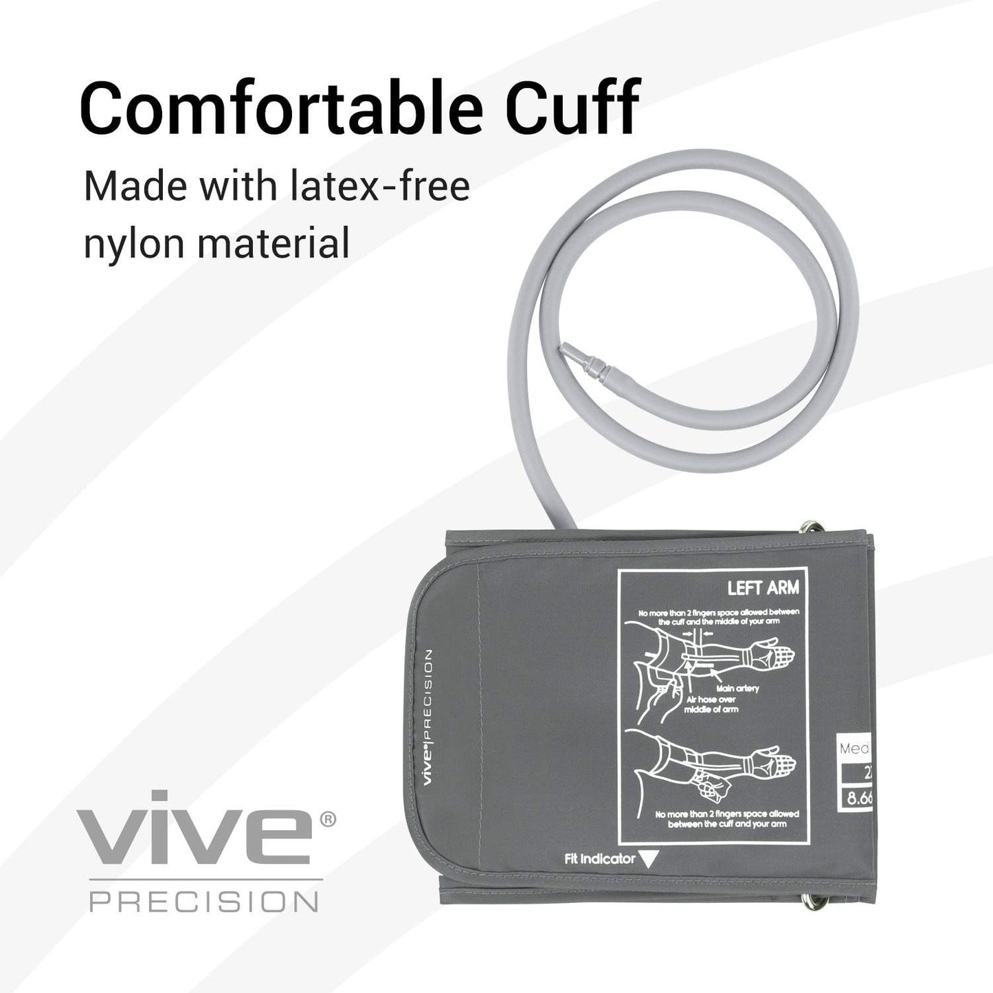 Vive Precision Replacement Wrist Band for Automatic Blood Pressure Monitor and Digital Machine, Arm Circumference 6-9.5 Inch for Adults, Elderly, Elderly (Small)