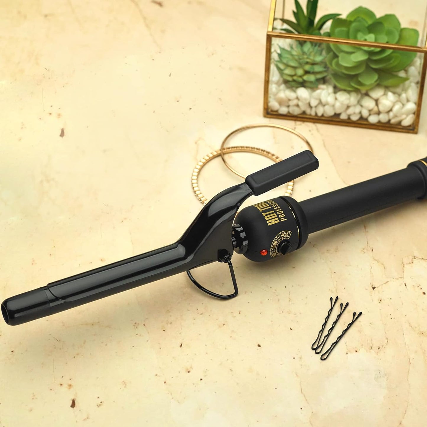 HOT TOOLS Pro Artist Black Gold Curling Iron, 3/4 " Barrel