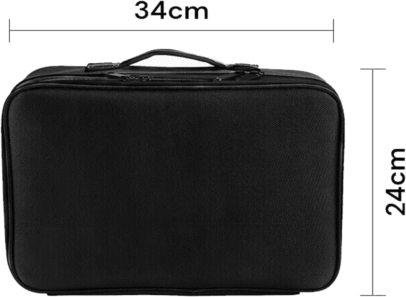 EZONEDEAL Travel Makeup Case Makeup Cosmetic Organizer Bag Waterproof Portable Artist Storage Bag with Adjustable Dividers for Brushes Toiletry Jewelry Digital Accessories Holder (Medium)