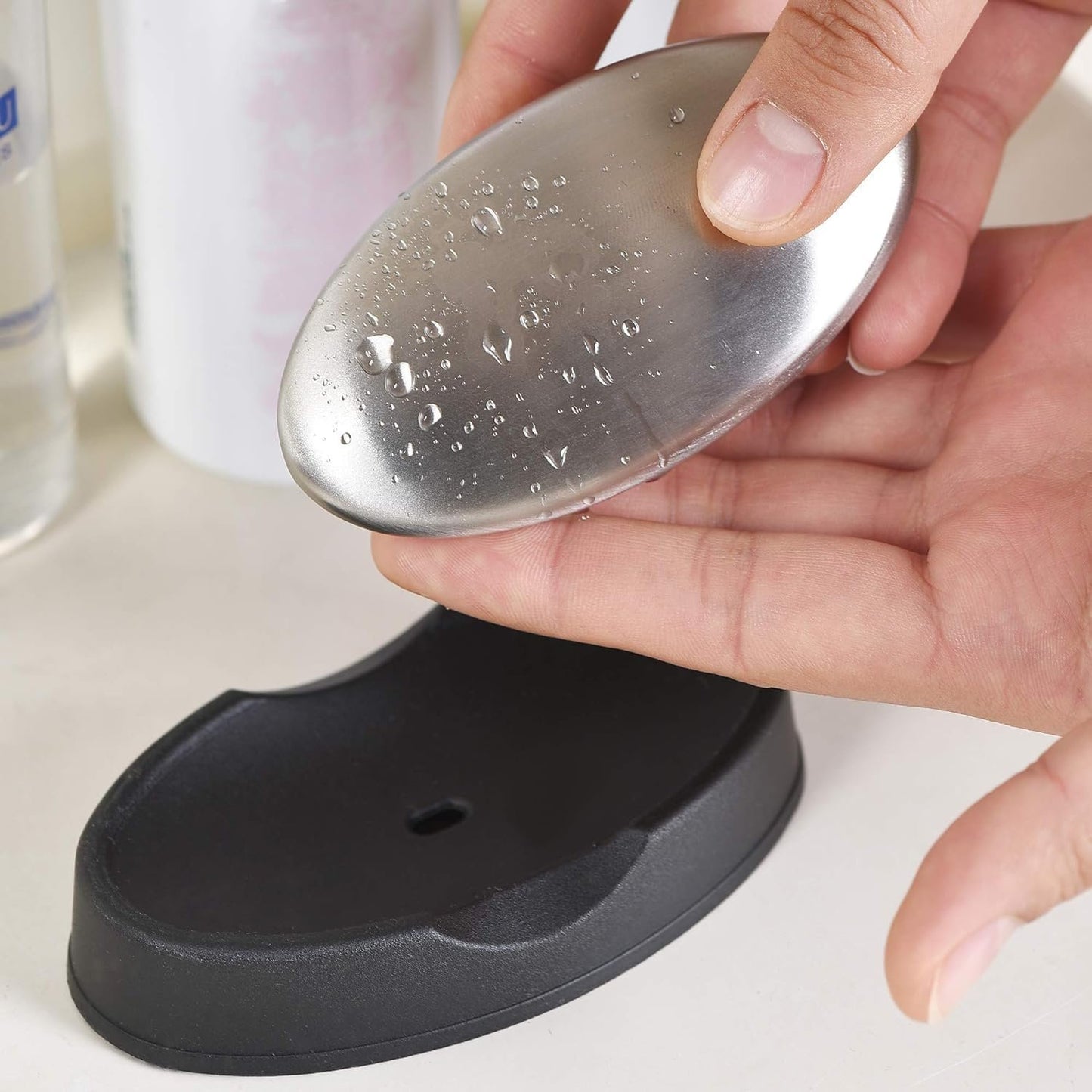 1 Pcs Soap Deodorant Metal Odor Absorber Stainless Steel Kitchen Gadgets Metal Soap Bar Kitchen Utensils Stainless Steel Hand Soap Dish