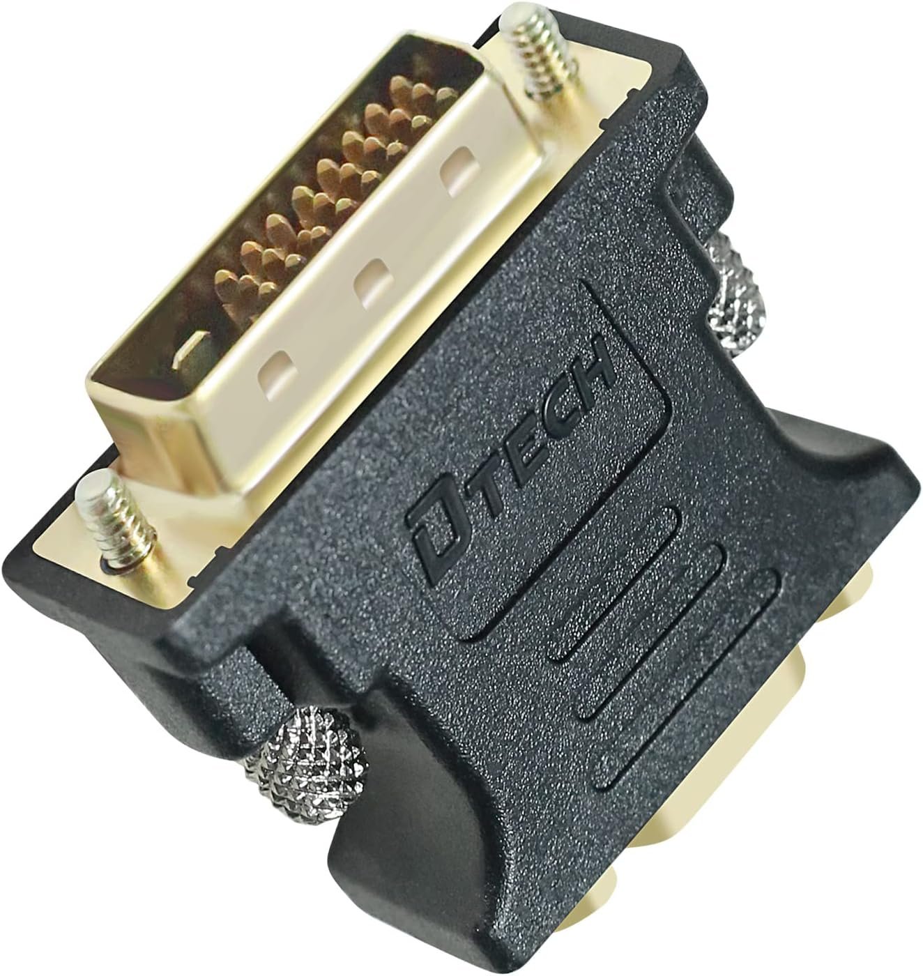 DTECH DVI to VGA Adapter DVI-D Male to VGA Female Converter 1080P Video Connector 24+1 Pin for Monitor Computer Projector