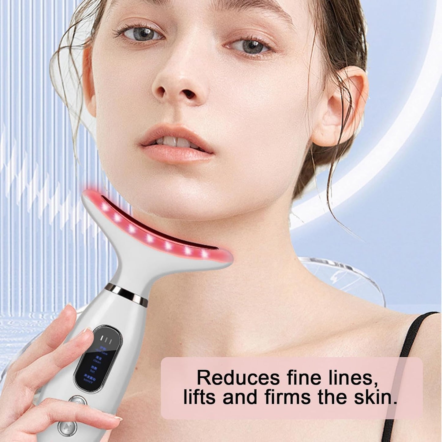 Face and Neck Massager, Neck Tightening Device, Electric Facial Massager, Neck Tightening Device, Face Neck Massager, Skin Care Tool for Women
