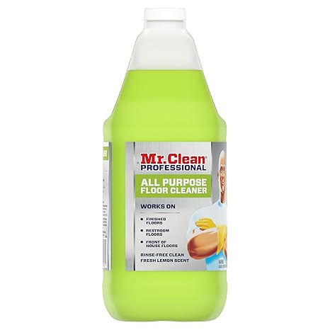 Mr. Clean Finished Floor Cleaner, Lemon Scent, 1 gal Bottle