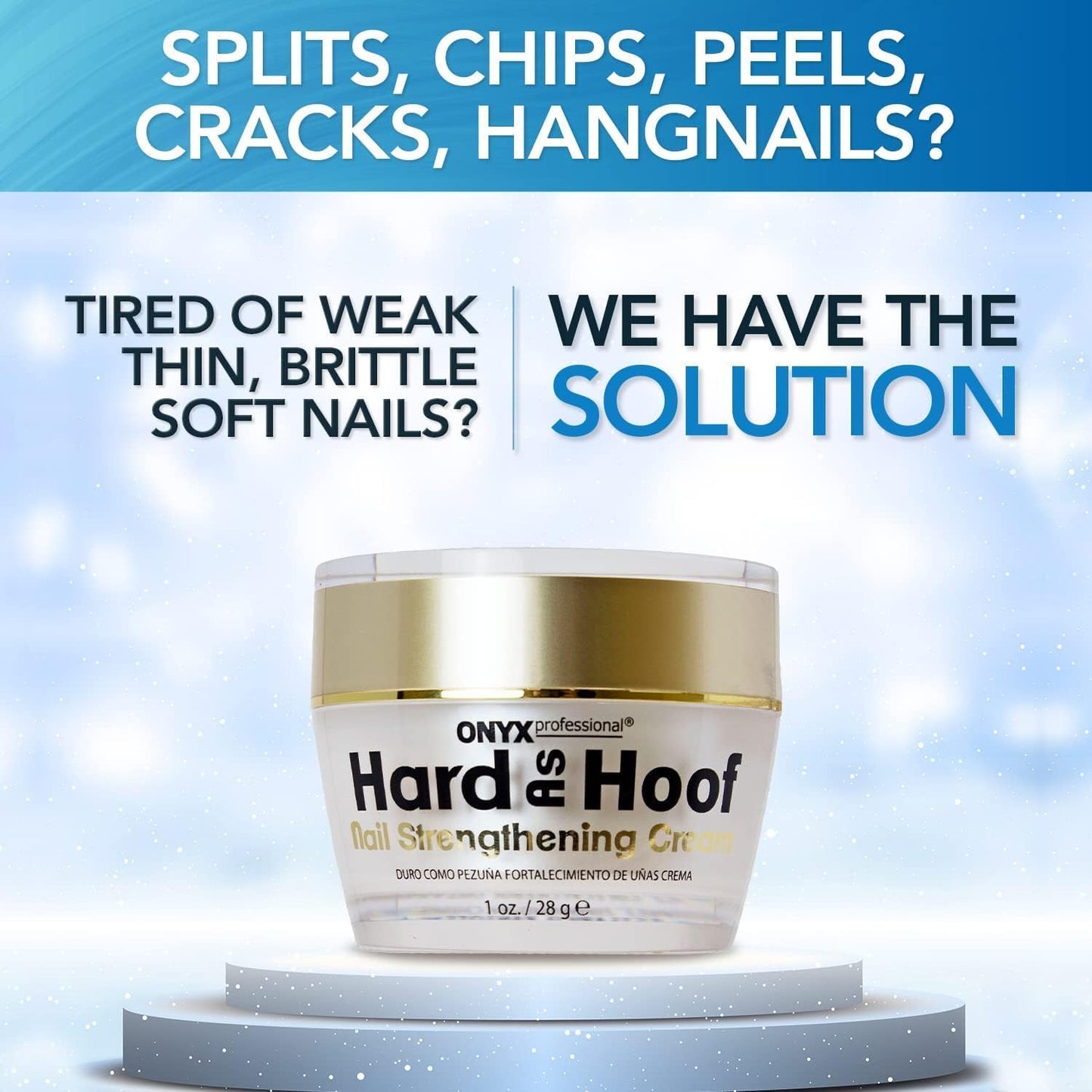 Hard As Hoof Nail Strengthening Cream with Coconut Scent Nail Strengthener, Nail Growth &.