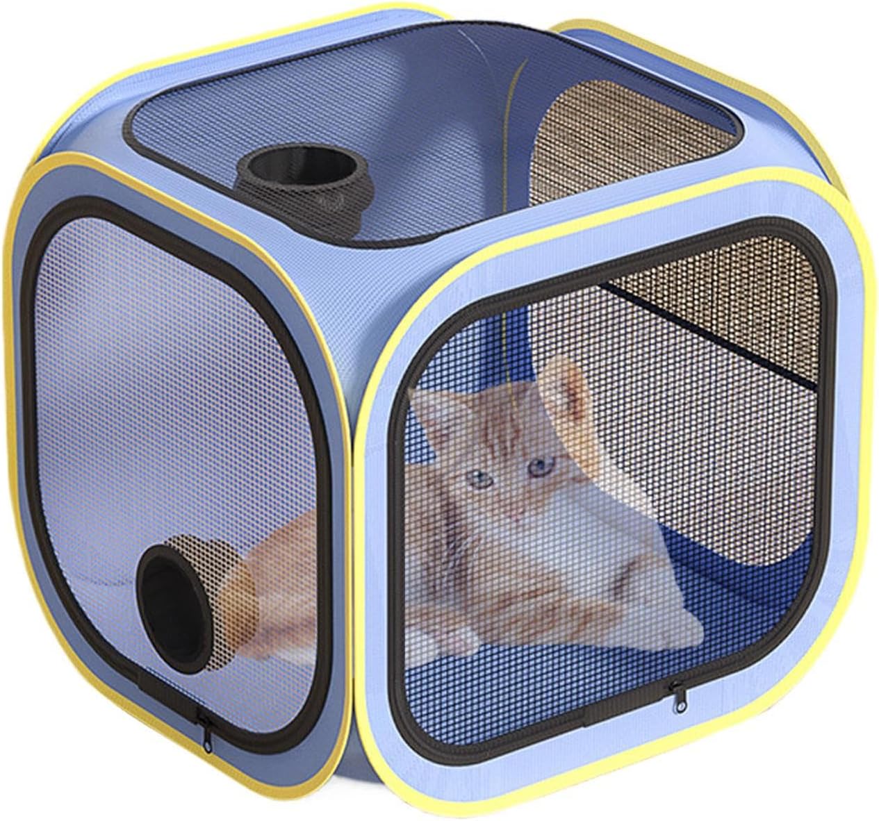 Pet Dryer Box, Portable Drying Crate for Cats Dogs Puppy, Grooming Cage with Anti Hair Flying Design, Ideal Compact Home House Room Carrier for Daily Use Travel Bath Time Care