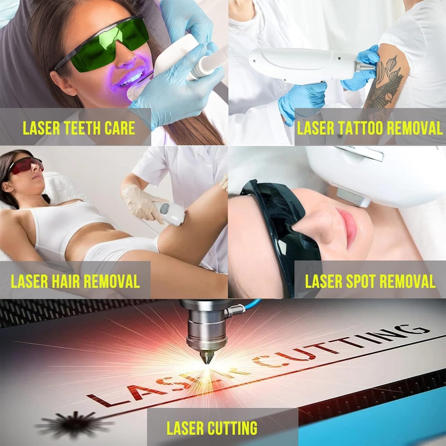 Laser Safety Glasses, IPL 200-2000nm Laser Glasses Eye Protection for Laser Hair Removal Treatment and Laser Engraving