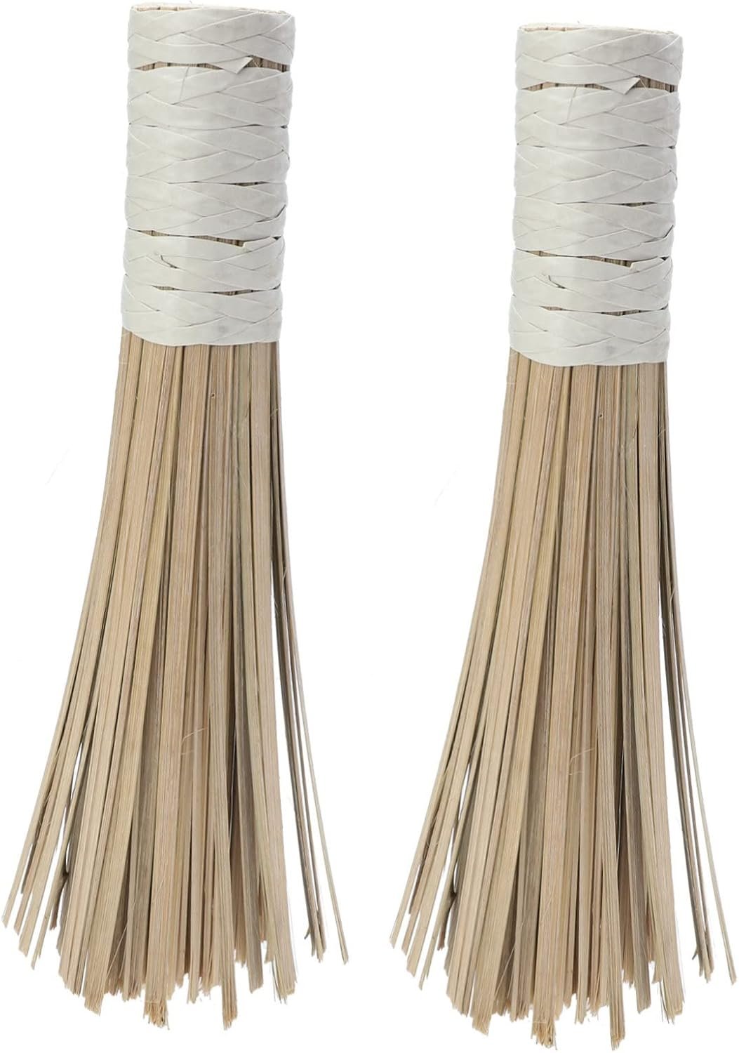 UTHCLO 2Pcs Pot Brush Kitchen Cleaning Tool Long Handle Scald Design