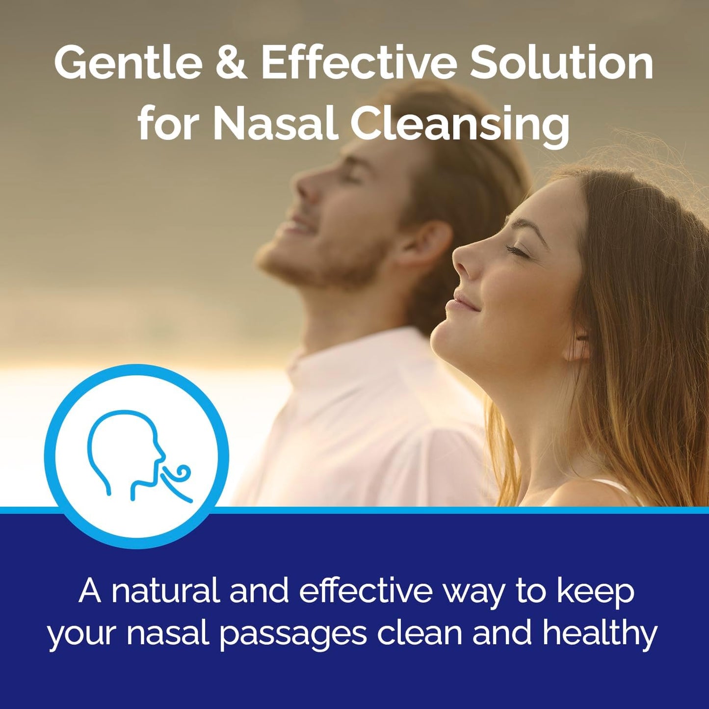 ioMist Saline Nasal Spray with Molecular Iodine Preservative; Cleaner & Nasal Flush System for Adults & Children 12+