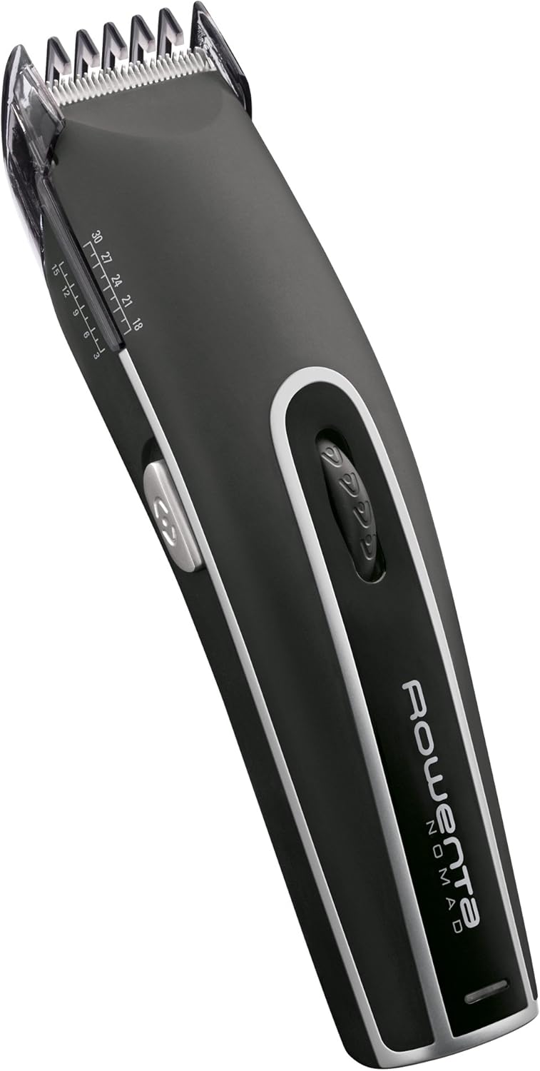 Rowenta TN1410 Nomad Hair Clipper Mesh and Cordless Use, Approx. / Battery, Black