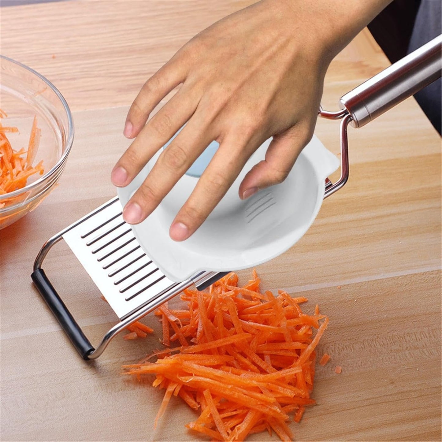 Mandoline Hand Protection, Anti-Cut Finger Grater Finger Protector Holder, Food Safety Holder for Cutting Kitchen Utensils and Gadgets