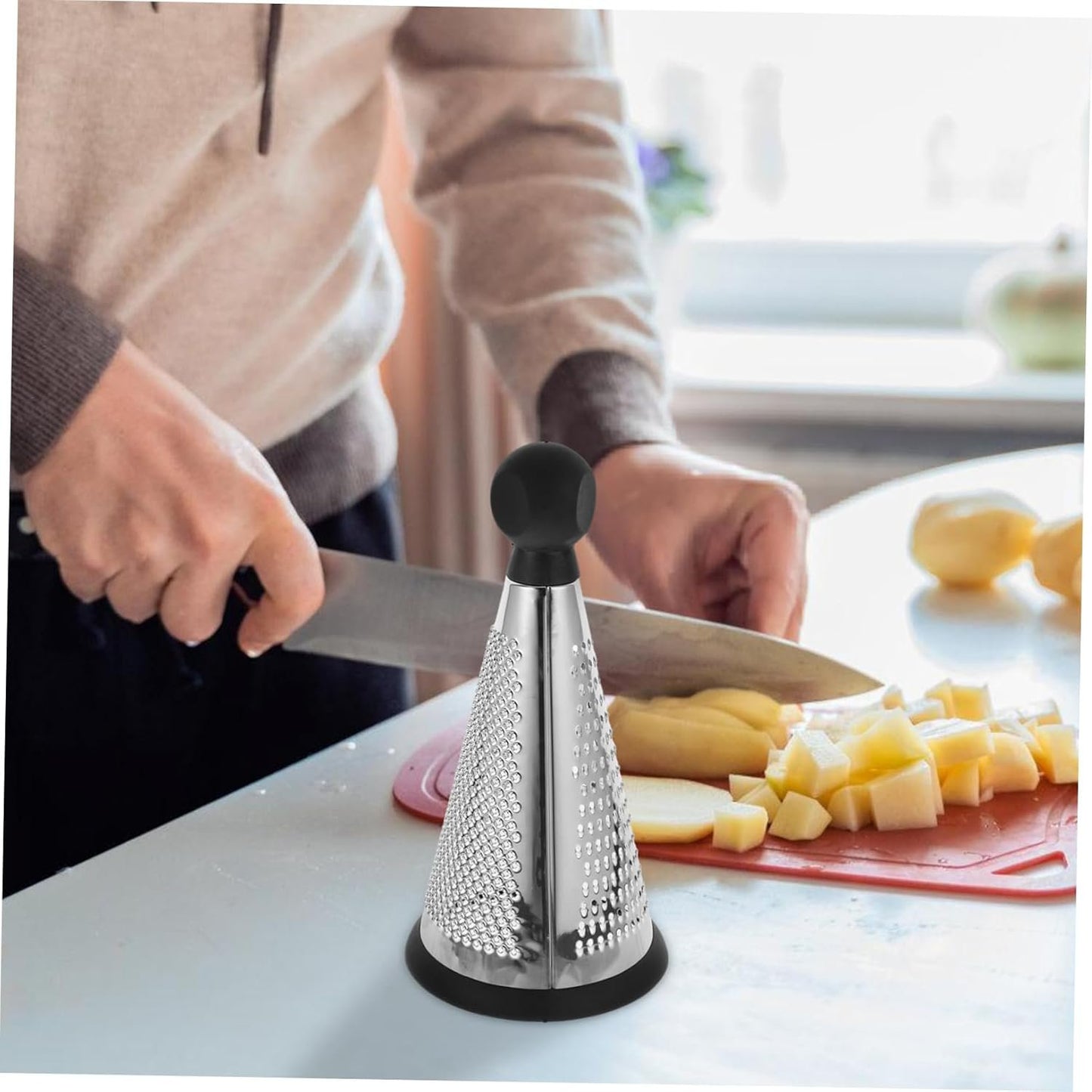DECHOUS Grattugia grattuggia Gadget da Cucina Utensili da Cucina grattugie per Cucina Fornitura di Cucina Acciaio Inossidabile Silver