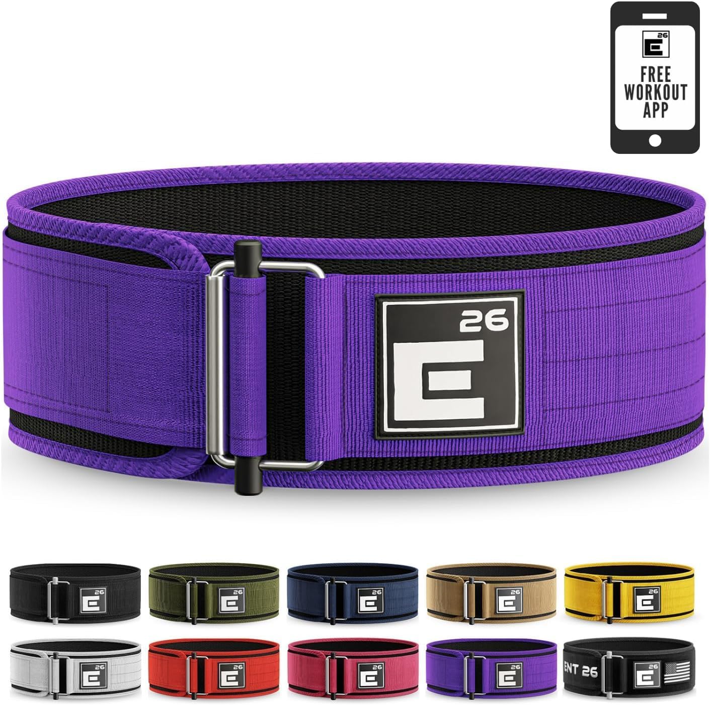 Self-Locking Weight Lifting Belt | High Quality Weight Lifting Belt for Crossfit Athletes, Power Lifting and Olympic Lifting Athletes