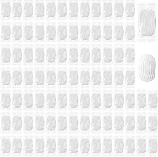 200 Pcs Mini Soap Bars Individually Wrapped Bar Soap Bulk Small Soft Scented Soap Bathroom Toiletries for Travel Hotel Guests Wedding Homeless - White