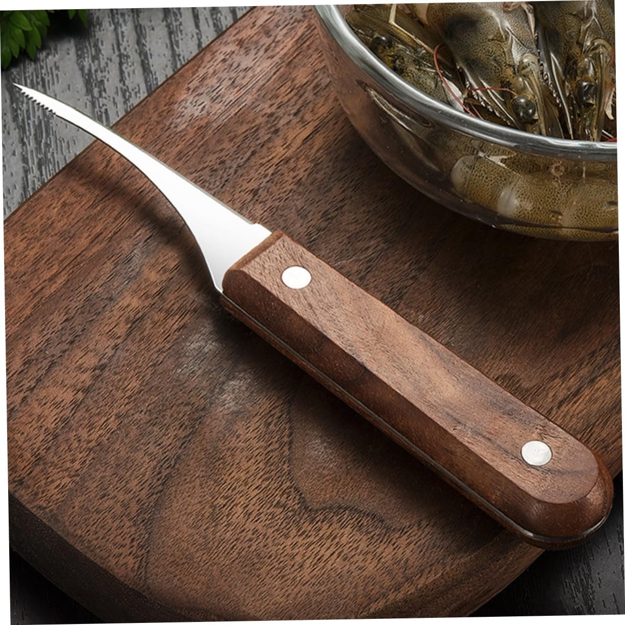 SOLUSTRE 2 Set Taglia Gamberetti Gadget da Cucina Dispositivo di Rimozione Utensile Strumento da Cucina Attrezzo Apri Gamberetti Lama di Gamberi Acciaio Inossidabile 2 Pezzi*2
