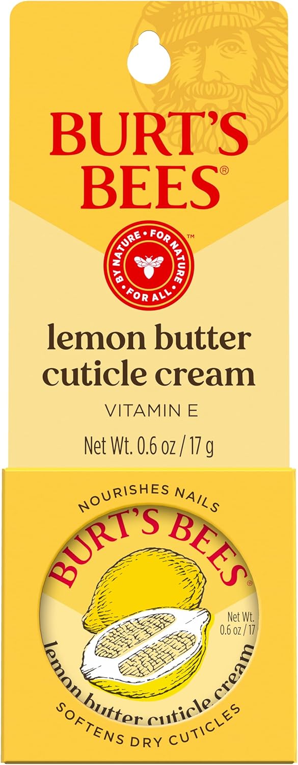 Burt’s Bees 100% Natural Origin Moisturising Lemon Butter Cuticle Cream with Vitamin E, 17g
