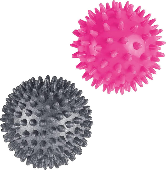 2 Hedgehog Balls, 7 cm, Massage Ball for Sports to Relieve Stress Perfect for Muscle Recovery, Back, Legs, Feet, Hands