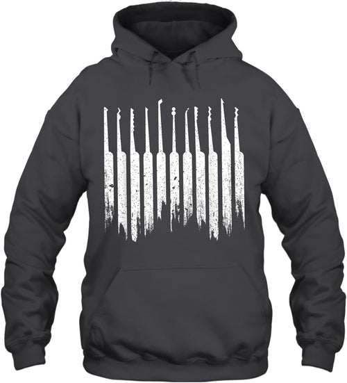MIRABOZZI Lock Pick Tools Lock Picking Lock Picker and Locksmith Locksmithing Unisex Hoodie Gift Women Men Hoodie (Dark Heather;S)