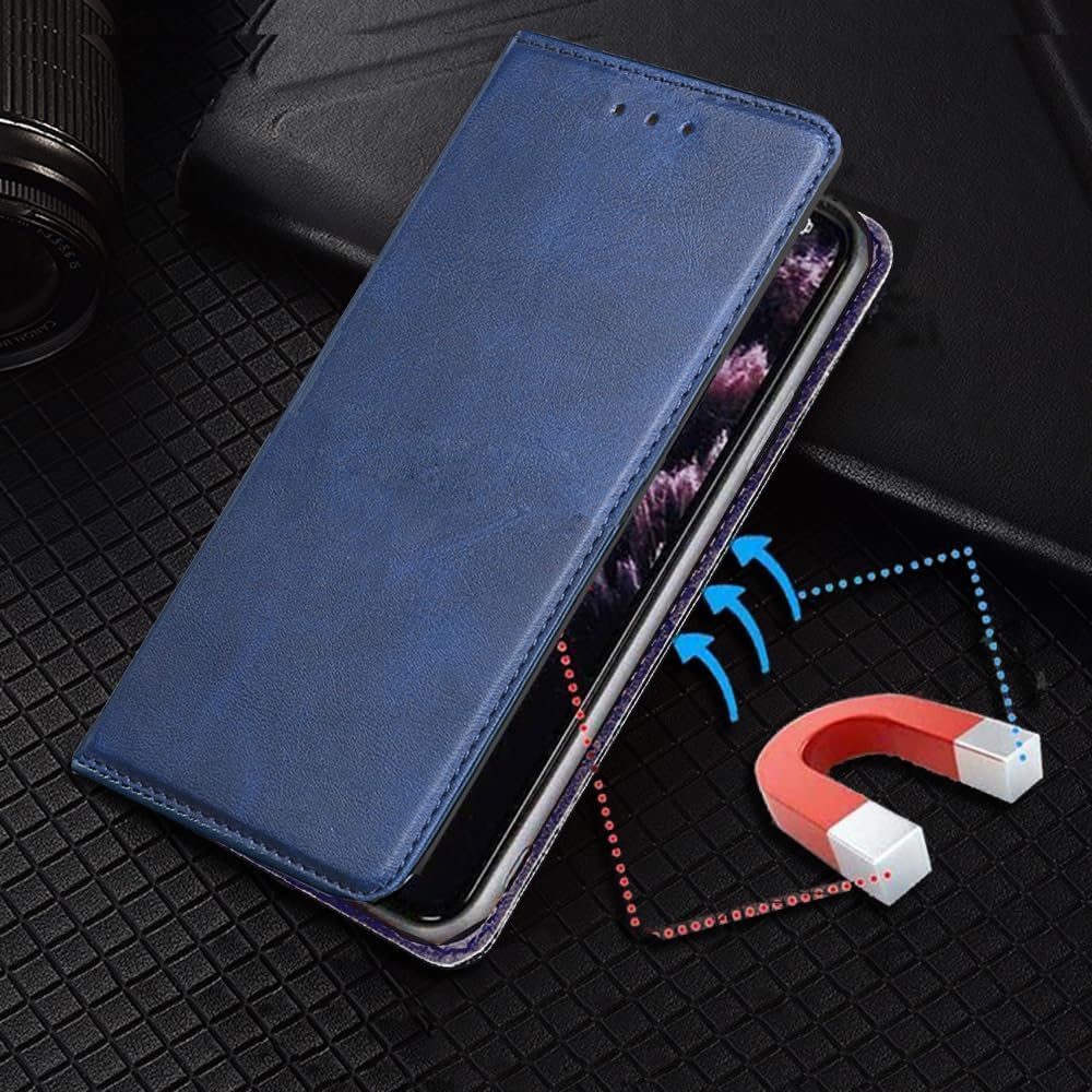 FORZARMOR for Motorola Moto G75 5G (6.78 Inch) Case Wallet Cover PU Leather Pockets Shockproof Magnetic Flip Card Holder (for Moto G75 5G, Black)
