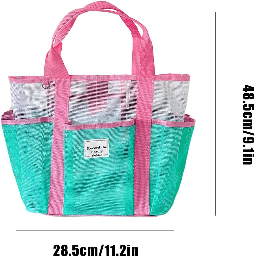 Generico Beach Bag Tote, Large Mesh Bags, Reusable Luggage, Ideal for Travel, Outdoor, Cruise, Picnic, Camping, Hiking, Lake, Family Resort, Gym, Boat, Sports 11.22 x 7.2 x 19.09 Inch
