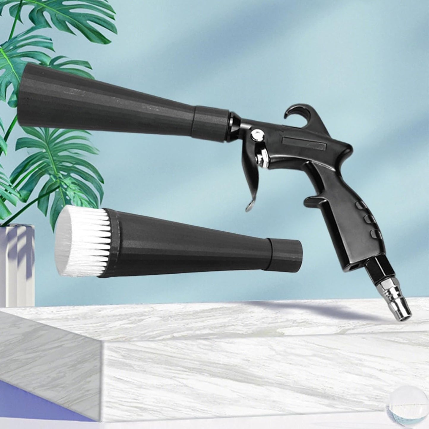Générique Car Cleaning Blower, Interior Cleaner, Detailing Air Nozzle Tool, 9.06 x 6.3 x 5.51 pollici, Removal ad alta velocità, Ergonomic Grip Design, Ideal for Dashboard, Vents, Tight Areas
