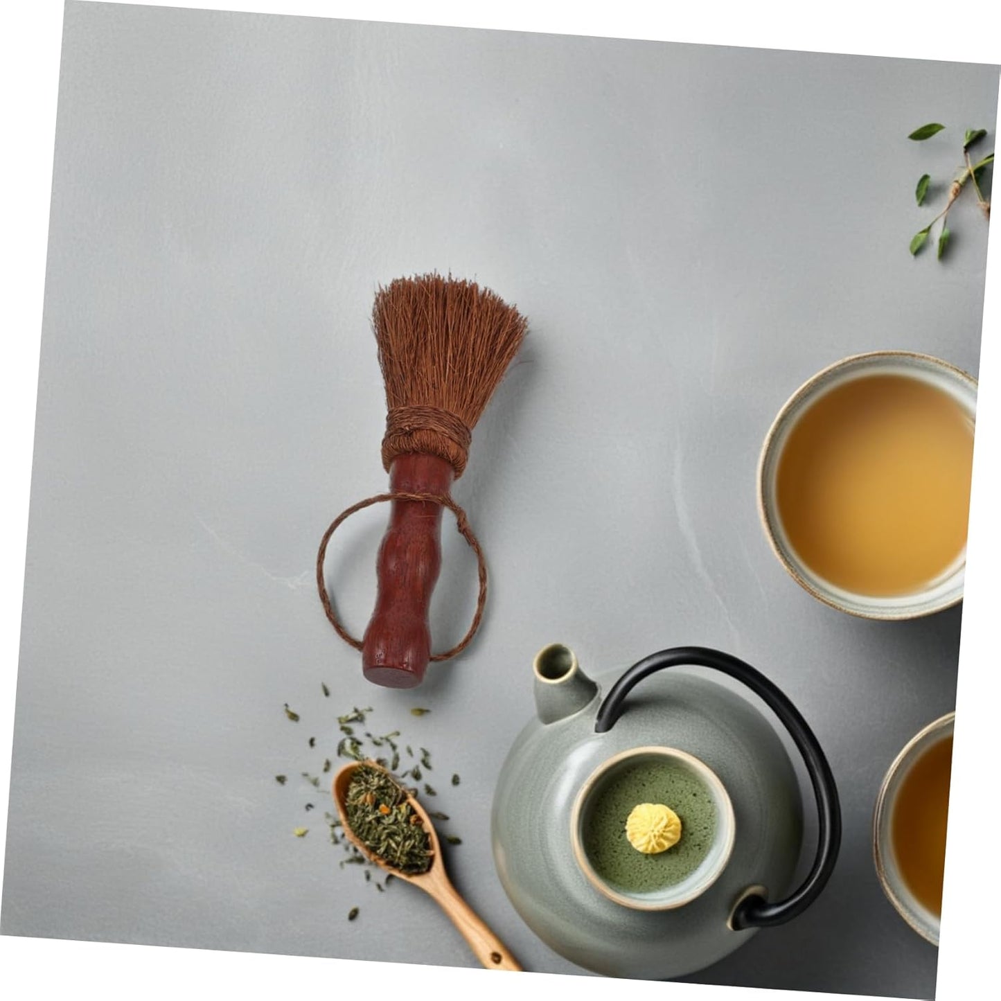 FRCOLOR Tea Tray Cleaning Brush Soft Bristles Wooden Handle Multi Functional Kitchen Essential for Teapots Cups and Household Cleaning Enhance Your Tea Experience