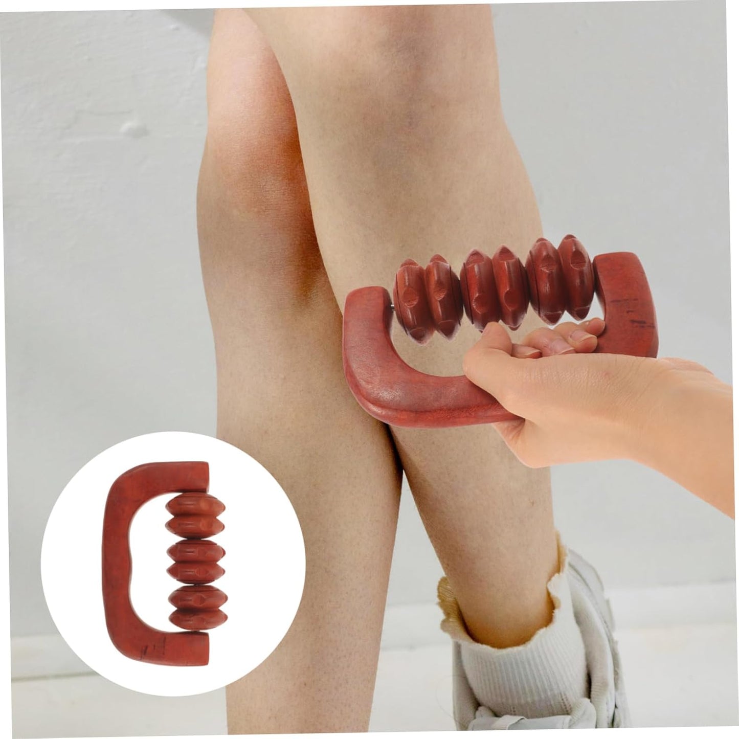 BESTYASH 3 Pezzi Massaggiatore in Legno Massaggiatore Per Il Mal Di Schiena Massager Posteriore Massaggiante Bastoncino Massaggiante Per Le Gambe Di Legno