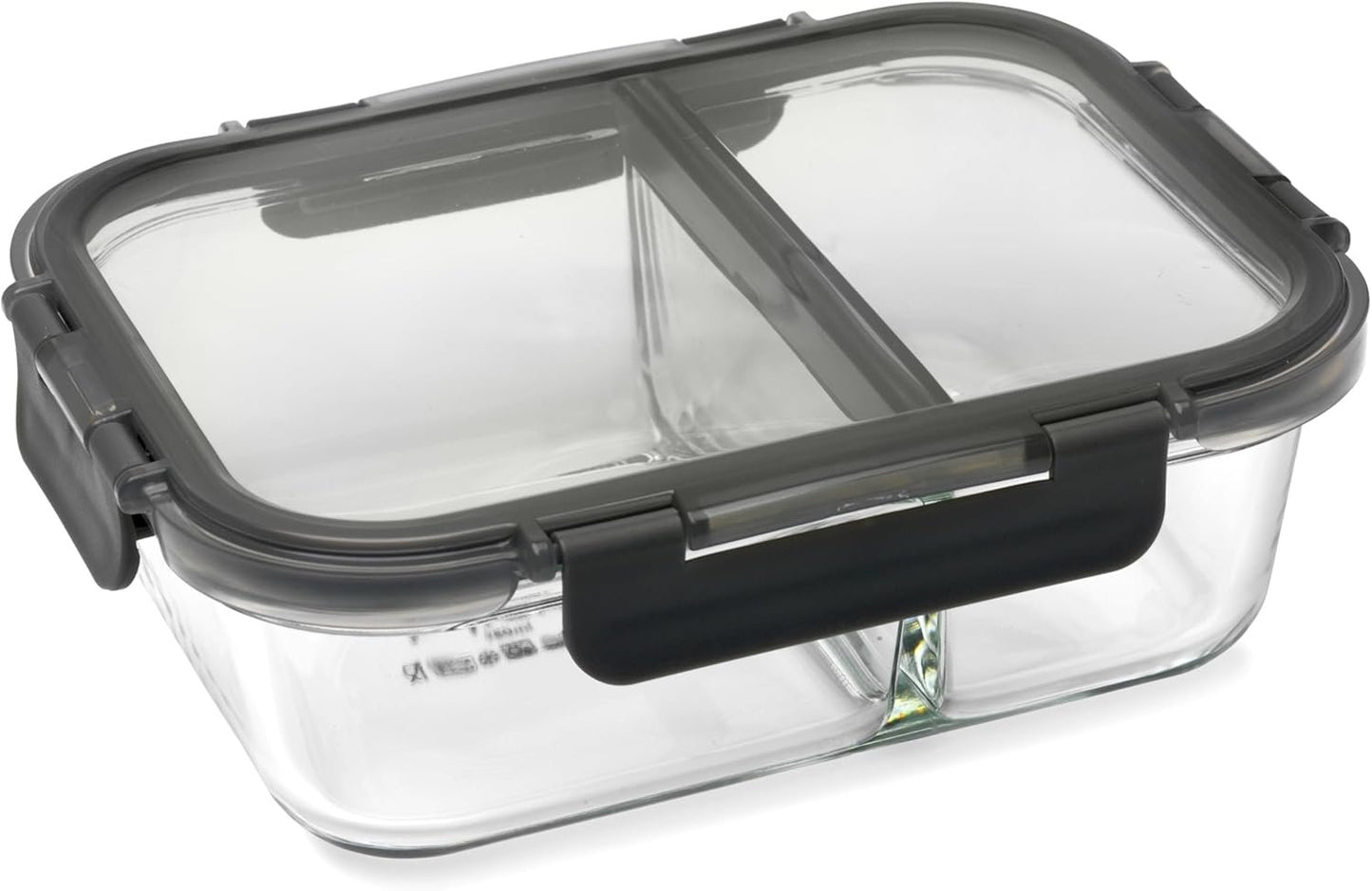 Pyrex Meal Prep Divided Glass Storage, 1380 ml Capacity
