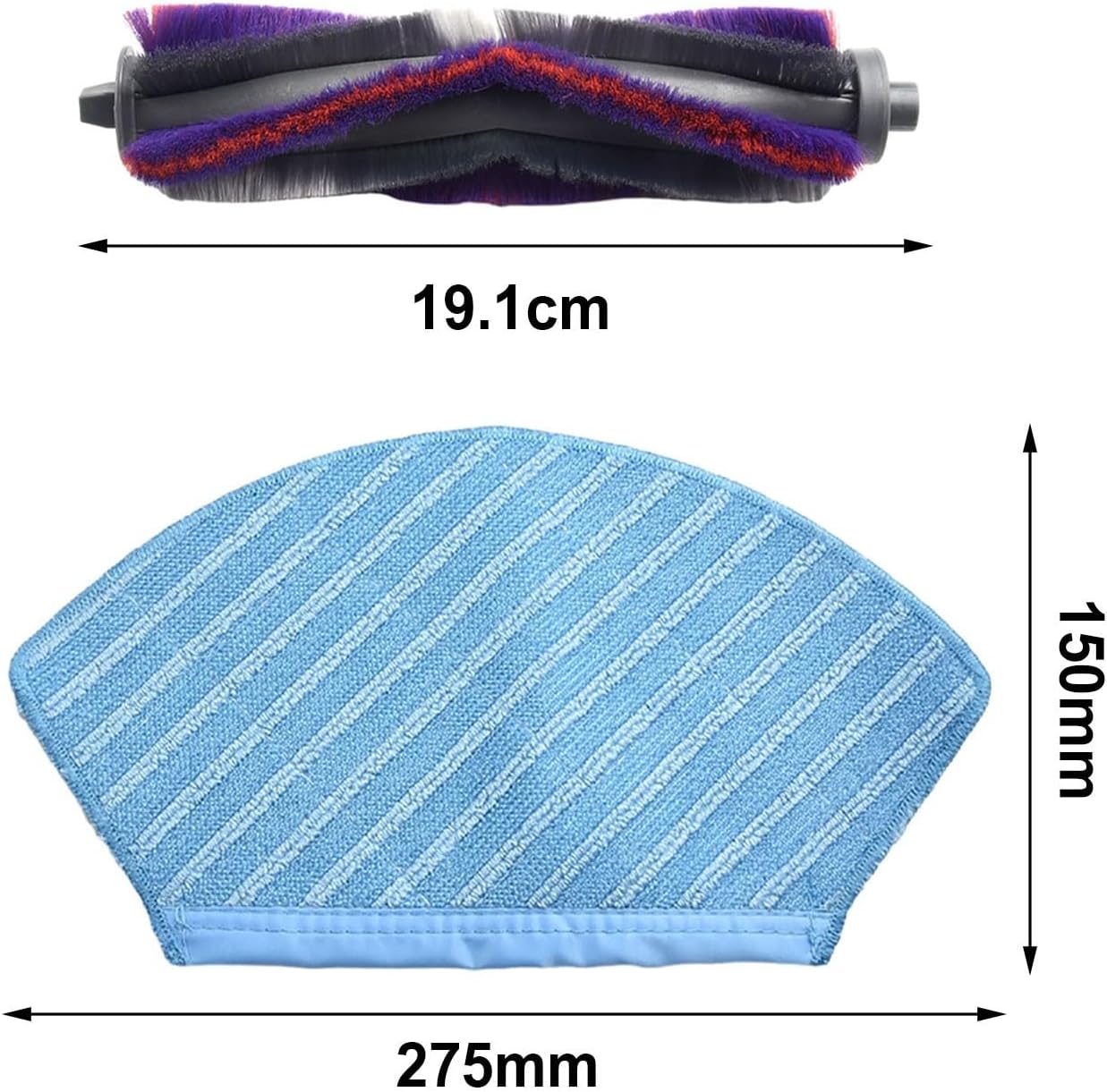 Robert 770 Cleaning Essentials - Spazzola a rullo, filte e panni con spazzole laterali extra per esigenze di pulizia profonda