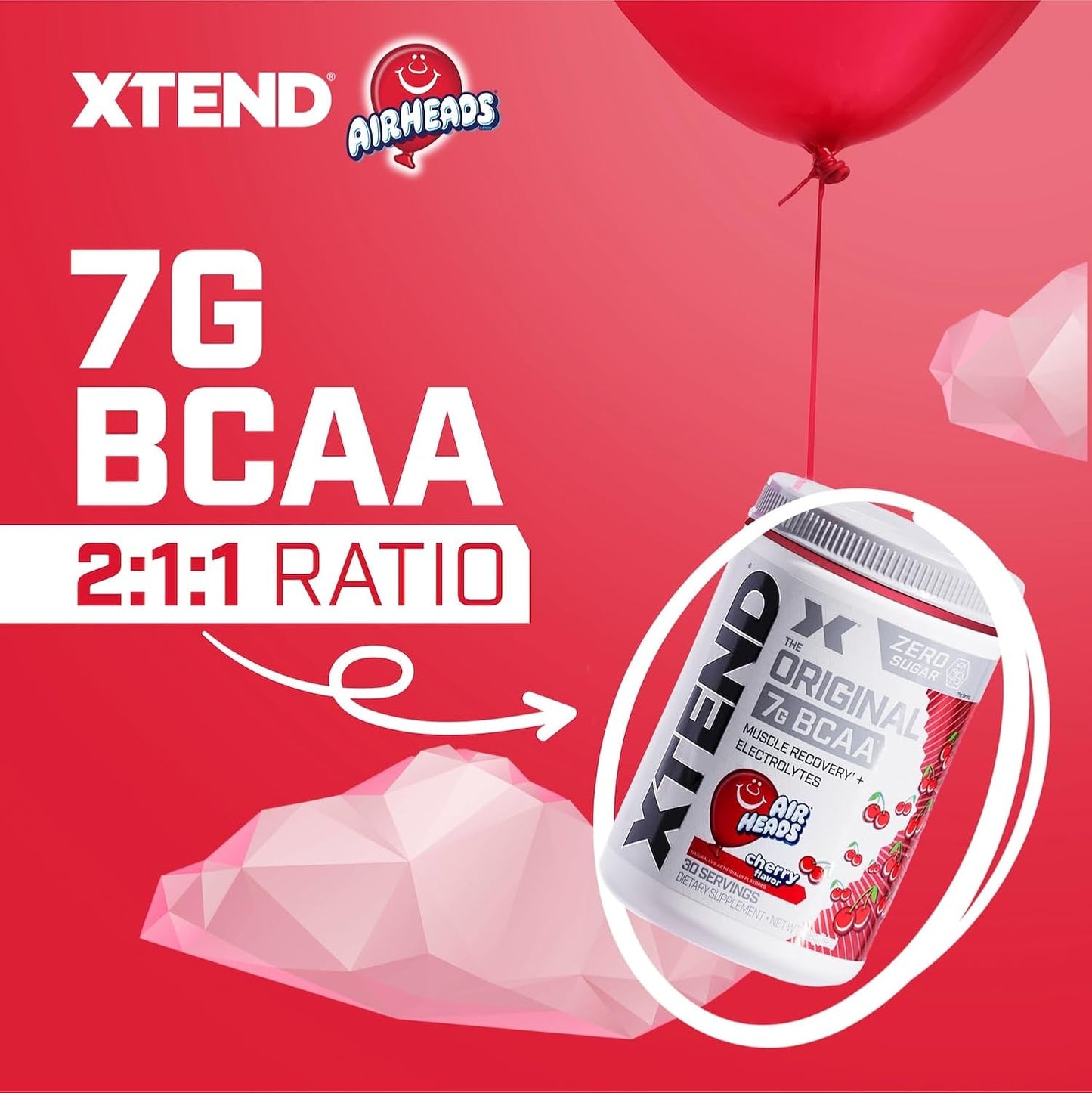 Xtend AIRHEADS Amino Acids 30 Serves Red Cherry 423 grams