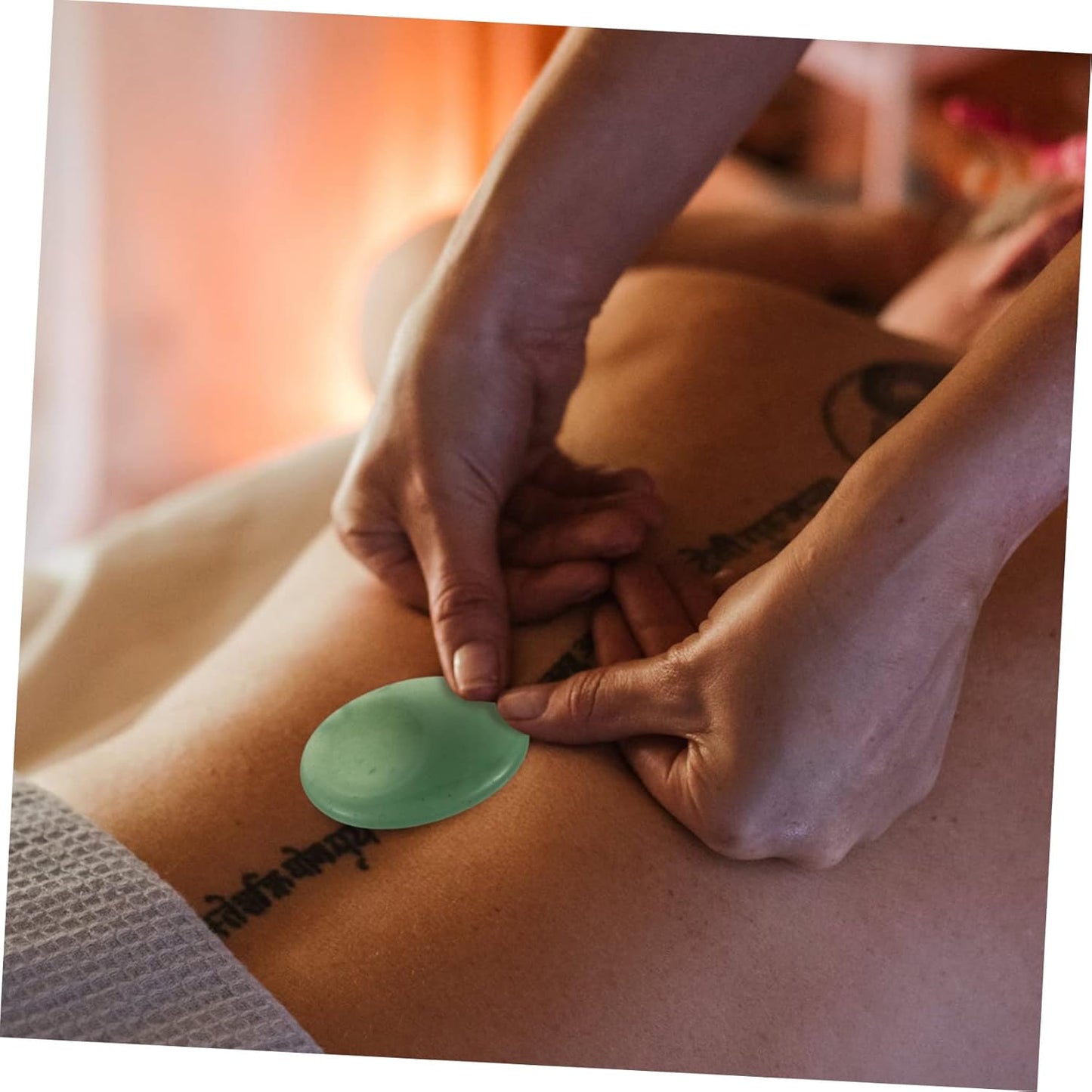 SHERCHPRY 2 Pezzi Pietra del massaggio facciale scolpire il viso massaggiatore viso facciale palma Raschiatura strumento Gua sha Massager massaggiatore per il corpo roccia della tigre