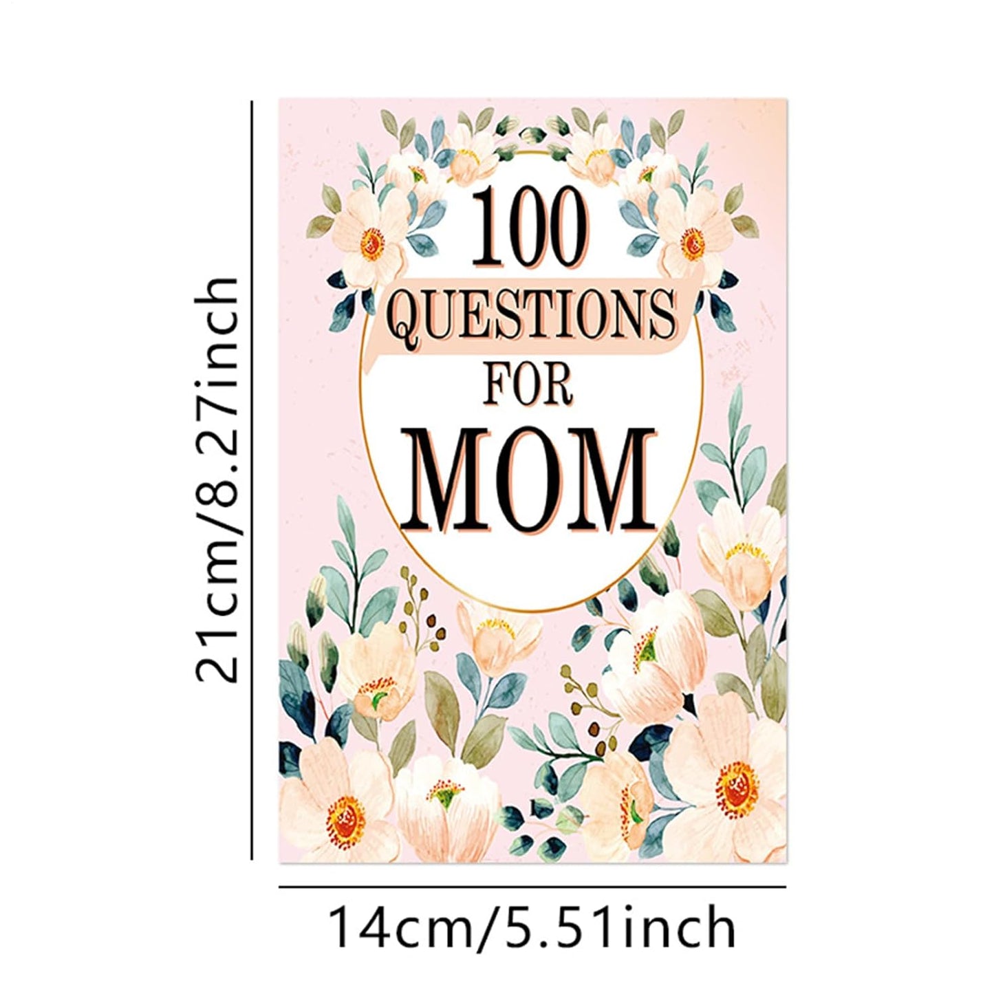 Meindin 100 Questions to Ask Yourself | Tell Your Life Story Mom,Well-Designed Long Lasting Keepsake Book for Women and Daughters Festival Birthday Christmas