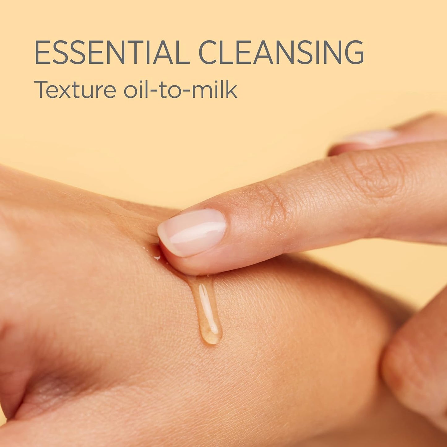 Isdin ceutics Essential Cleansing 200 ml, Delicate and Light Face Cleansing Oil with Texture from Oil to Milk, 85% Ingredients of Natural Origin