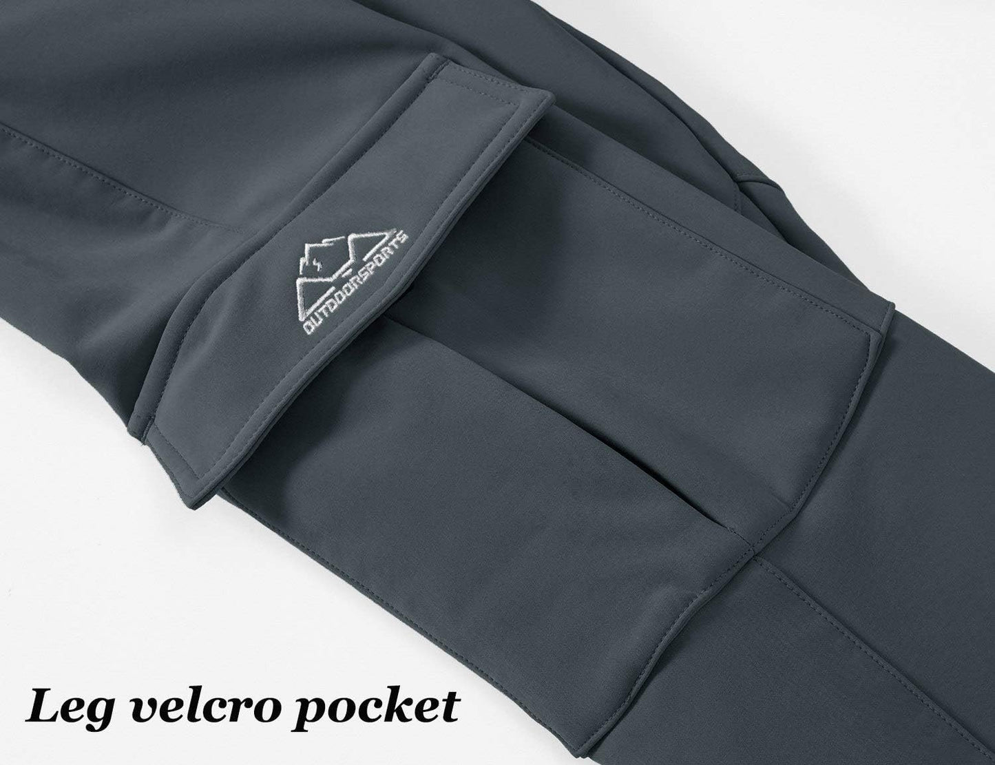 Rdruko Women's Waterproof Softshell Fleece Lined Ski Snow Insulated Pants with Pockets
