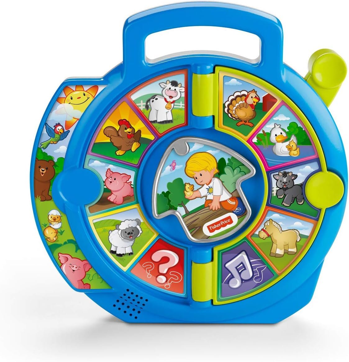 Fisher-Price Little People Toddler Learning Toy World of Animals See ‘n Say with Music and Sounds for Ages 18+ Months