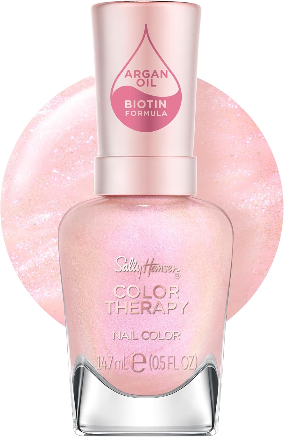 Sally Hansen Color Therapy Nail Polish, 227, Epink Journey, Colors, Strengthens, Cares