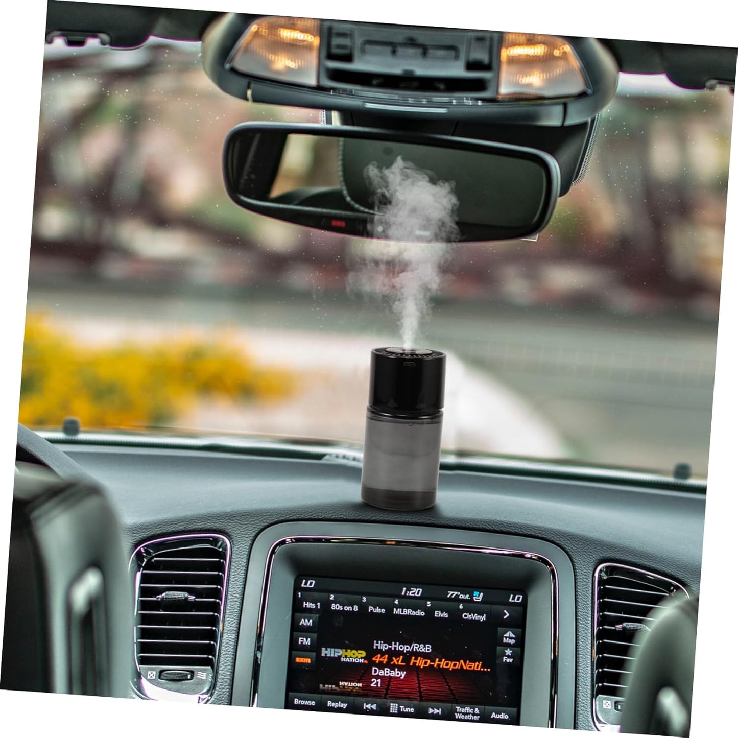 Cabilock Portable Automatic Car Air Humidifier Adjustable Essential Oil Diffuser for Vehicle with Control Safe Aromatherapy for Spaces Cars