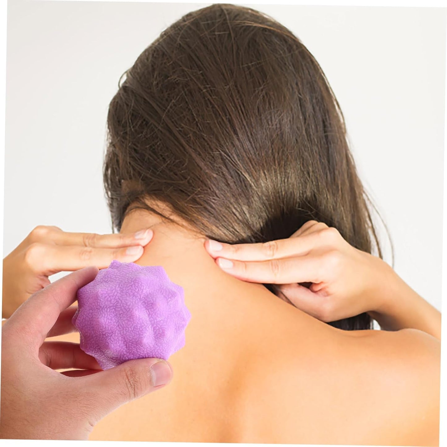 UKCOCO Palla massaggiatore Muscolare Sedia a Sfera per Yoga massaggiante alle Arachidi Sfera Elastica del Polso Strumento per Il Massaggio della Fascia TPR Verde Chiaro