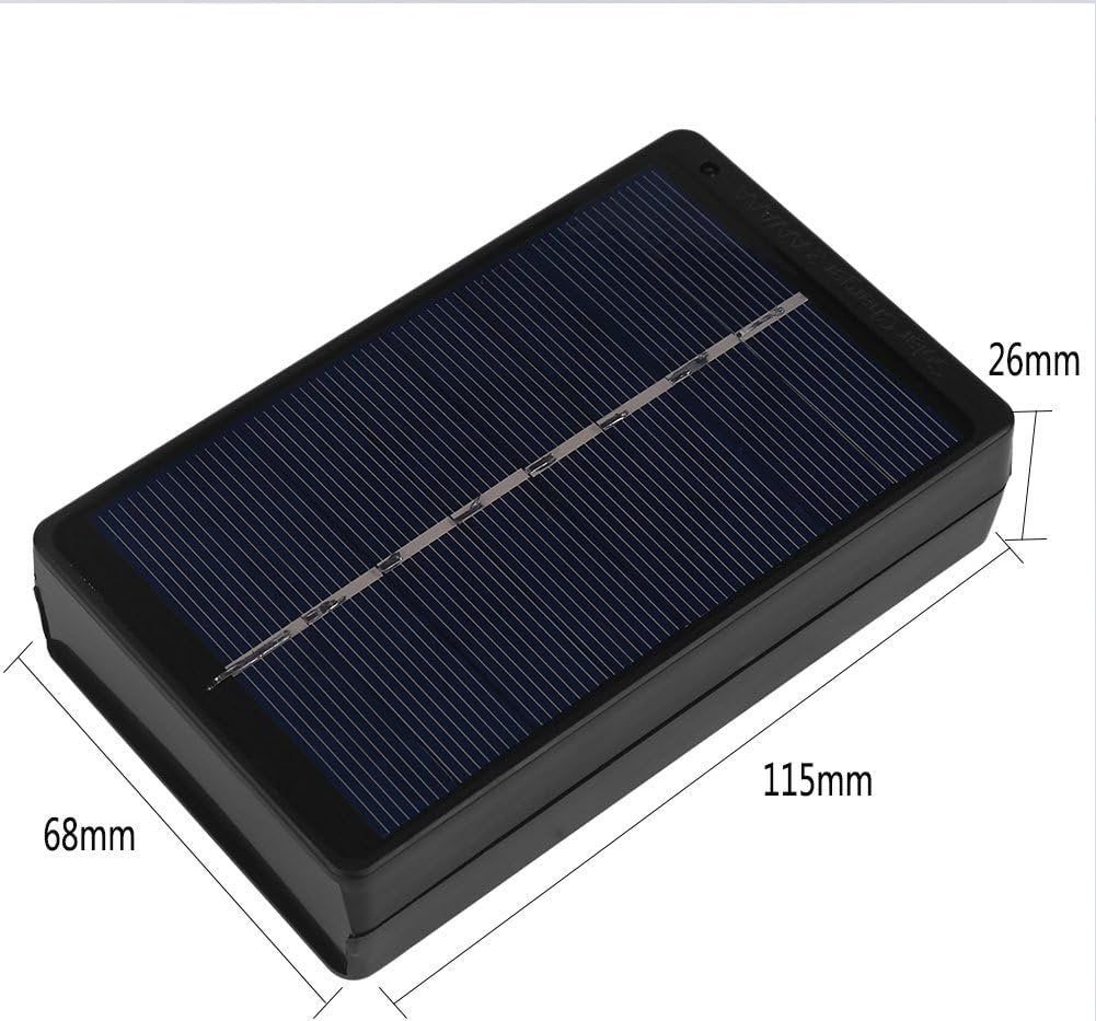 Aa Battery Solar Charger,Solar AA AAA Battery Charger Charging Box 1W 4V Portable Solar Battery Charger for AA and AAA Batteries Black Solar Battery Charger for aa Batteries