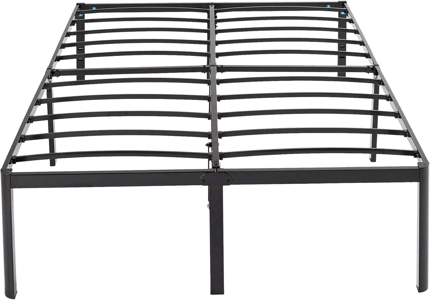 Amazon Basics Heavy Duty Non-Slip Bed Frame with Steel Slats, Easy Assembly - 46cm, Height(Queen)