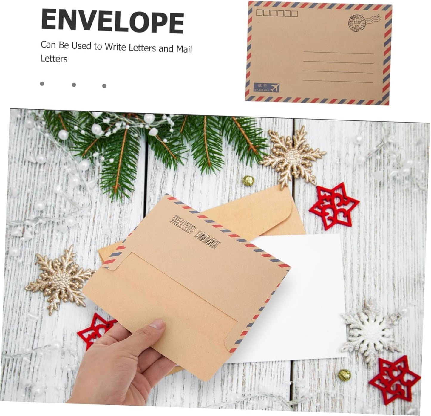 DOITOOL 48Pcs Vintage Airmail Stationery Set with Envelopes and Writing Papers for Letters Invitations and Greeting Cards Retro Envelope Kit for Weddings and Business