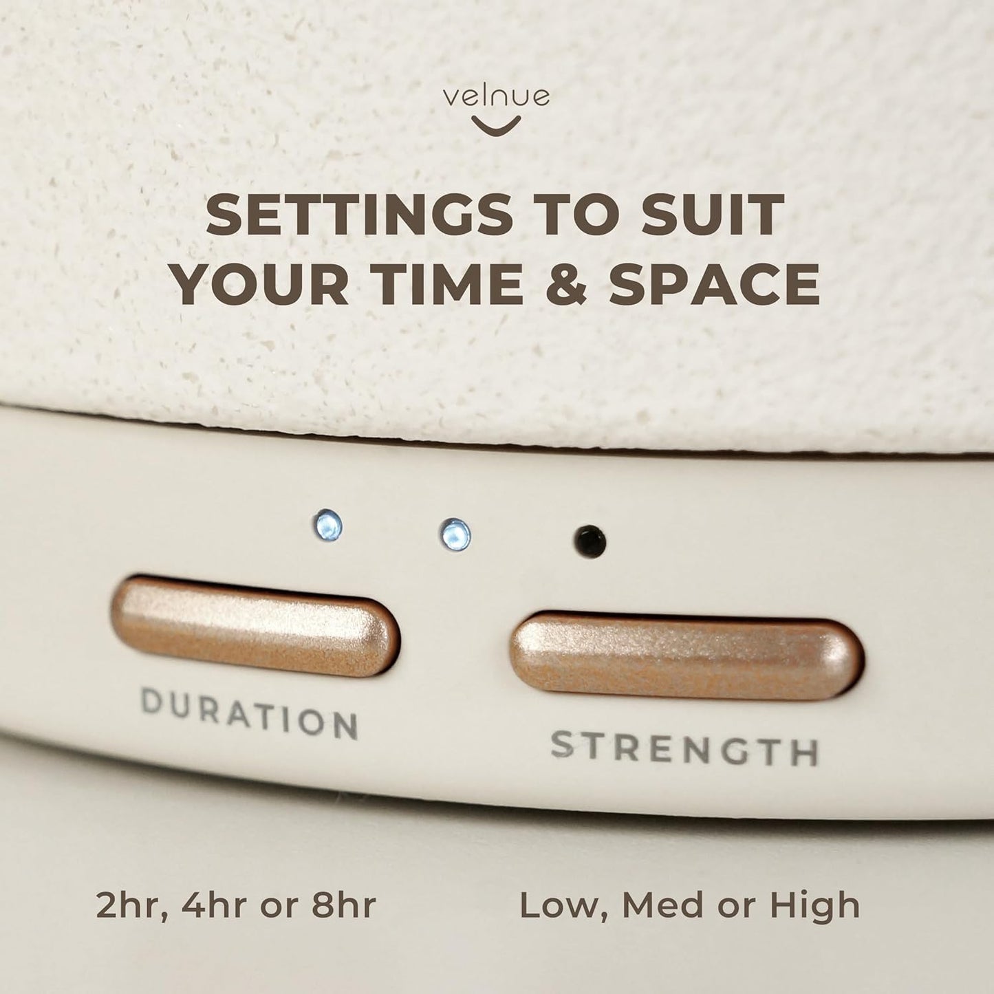 Waterless Nebulizing Essential Oil Diffuser - Battery Operated & Portable | Cordless Diffuser for Large Room Aromatherapy | Wireless Nebulizer & USB Rechargeable | Model: Cove (Ceramic Cream)