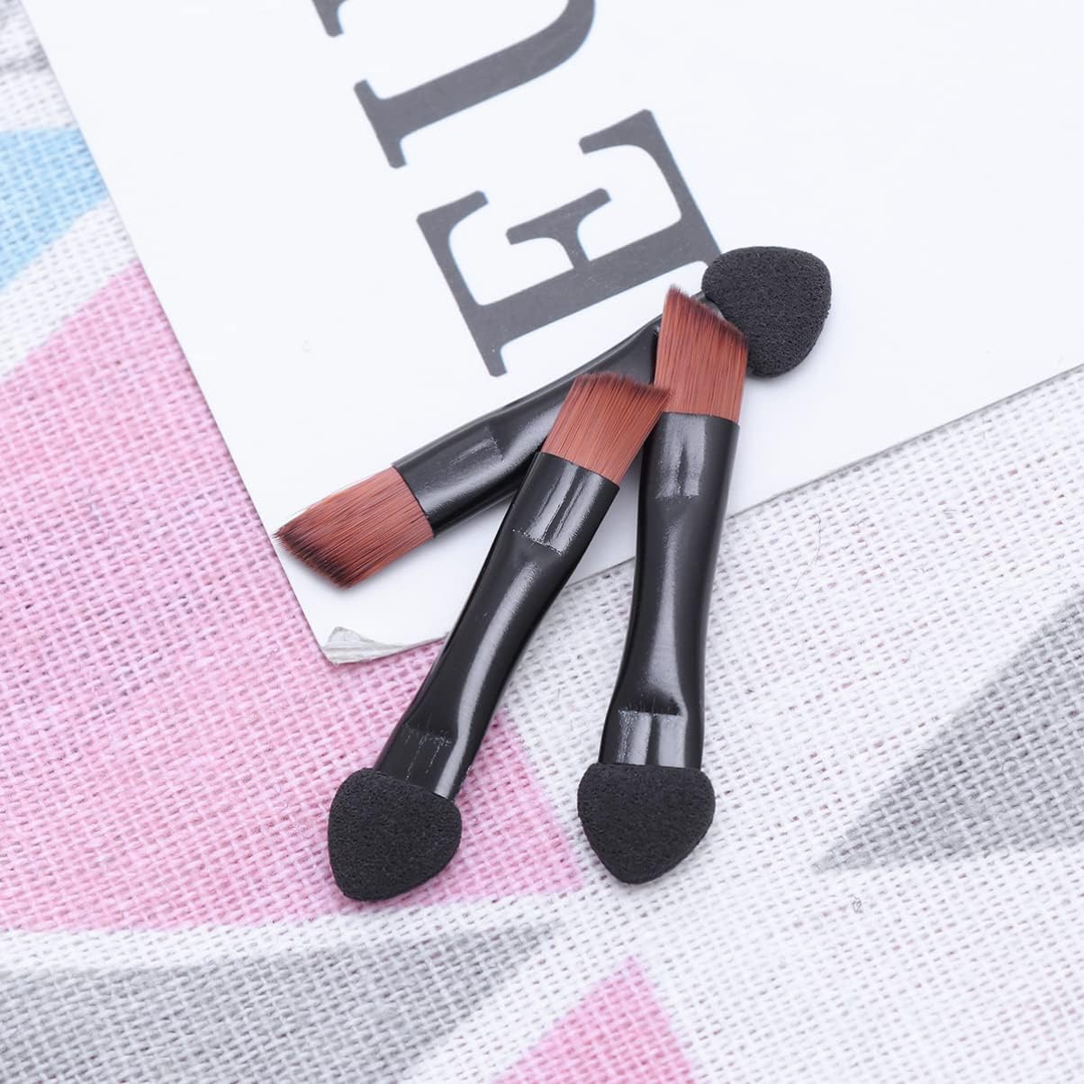 20 Pezzi pennello per ombretto spugnetta per il trucco degli occhi occhio di trucco mini makeup brush set accessori make up ombretto occhi ombretti occhi pennello per sfumare Black Didiseaon