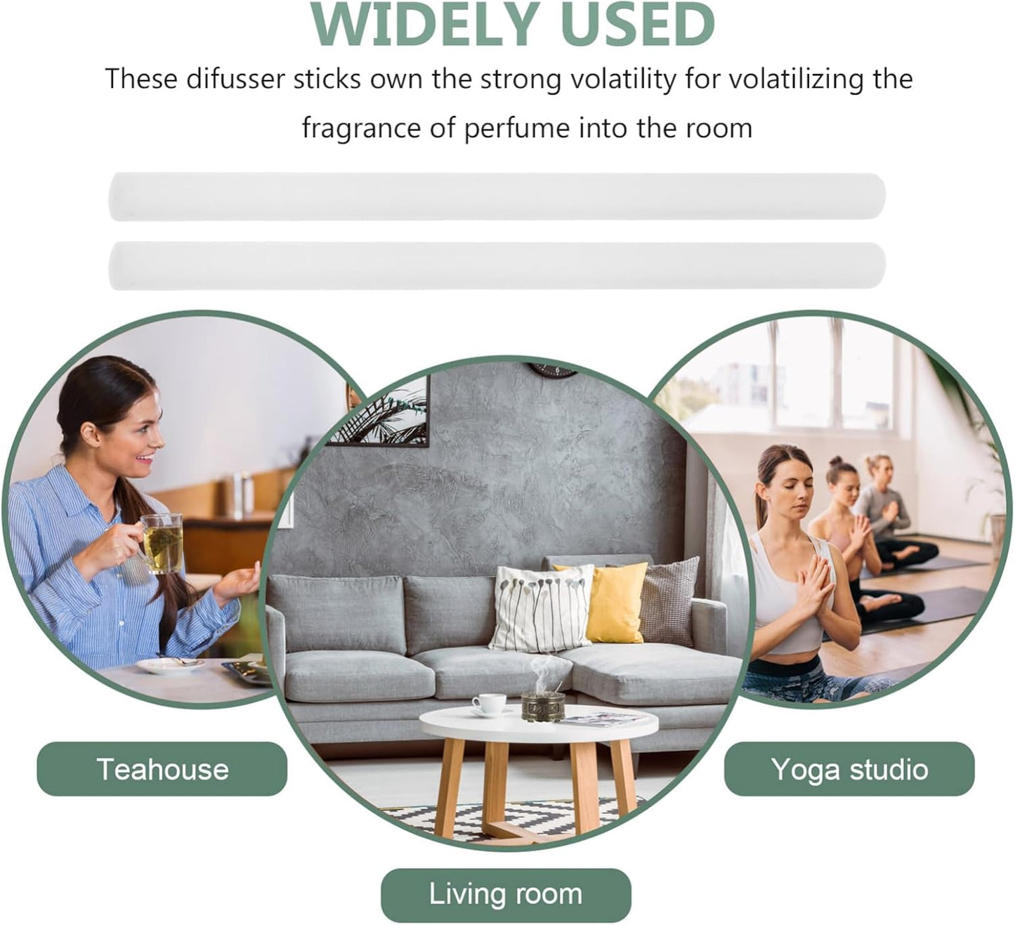 PEPLAYTAL 50Pcs Aromatherapy Diffuser Sticks Humidifier Filter Sticks for Spa Bathroom Easy Replacement for Enhanced Fragrance Humidity Control