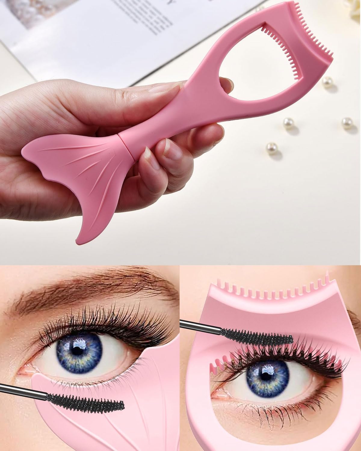 KGDUYC 1 Piece Eyeliner Model- Eyelash Model, Multifunctional Eye Makeup Comb Auxiliary Eyeliner Makeup Accessories Accessory for Applying Mascara