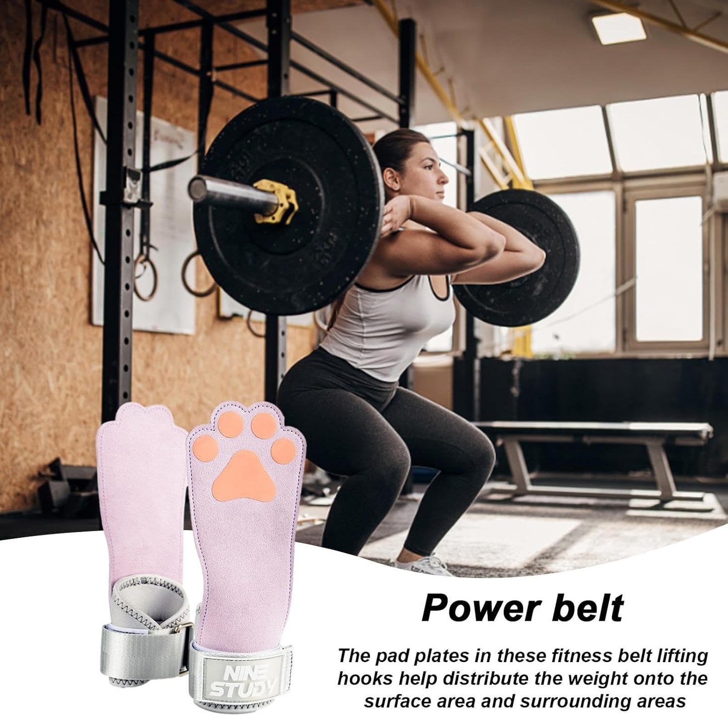 Grip Straps for Lifting, Assistant Deadlift Straps, Non-Slip Grip Pads, Wrist Support Wraps, Heavy-Duty Gym Gear, Ideal for Power Training, Pull-Ups, Deadlifting, and Strength Workouts
